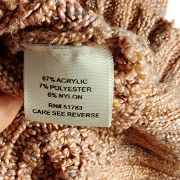 Maurices Women's Med Pink Sweater Hooded V-Plunge Neckline Knit Pullover - Picture 8 of 8